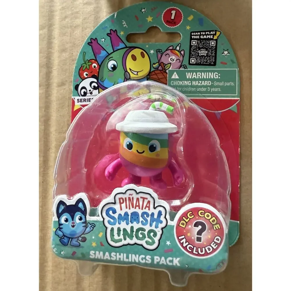 4 Pack Pinata SMASHLINGS FIGURES TOYS GIFTS KIDS Gamers Codes